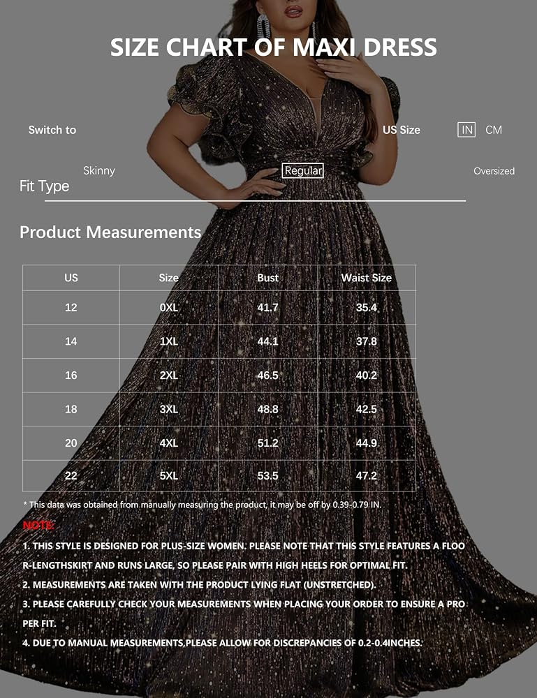 VOUIAO Women Plus Size Formal Dresses Wedding Guest Prom Dress Brown L