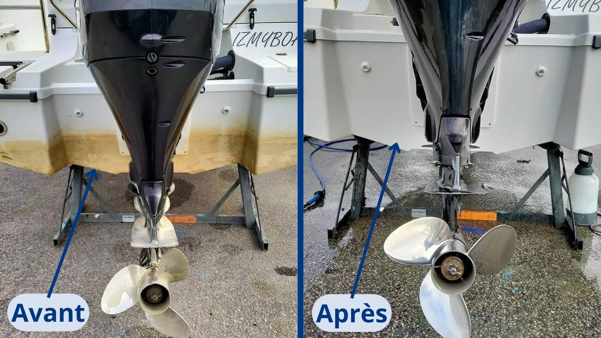 Spécial Carène 5L | Déjaunissant & Dérouillant Haute Performance | Élimine Coquillages, Algues et Traces de Rouille | Idéal Coque, INOX et Pont de Bateau - Fabriqué en France