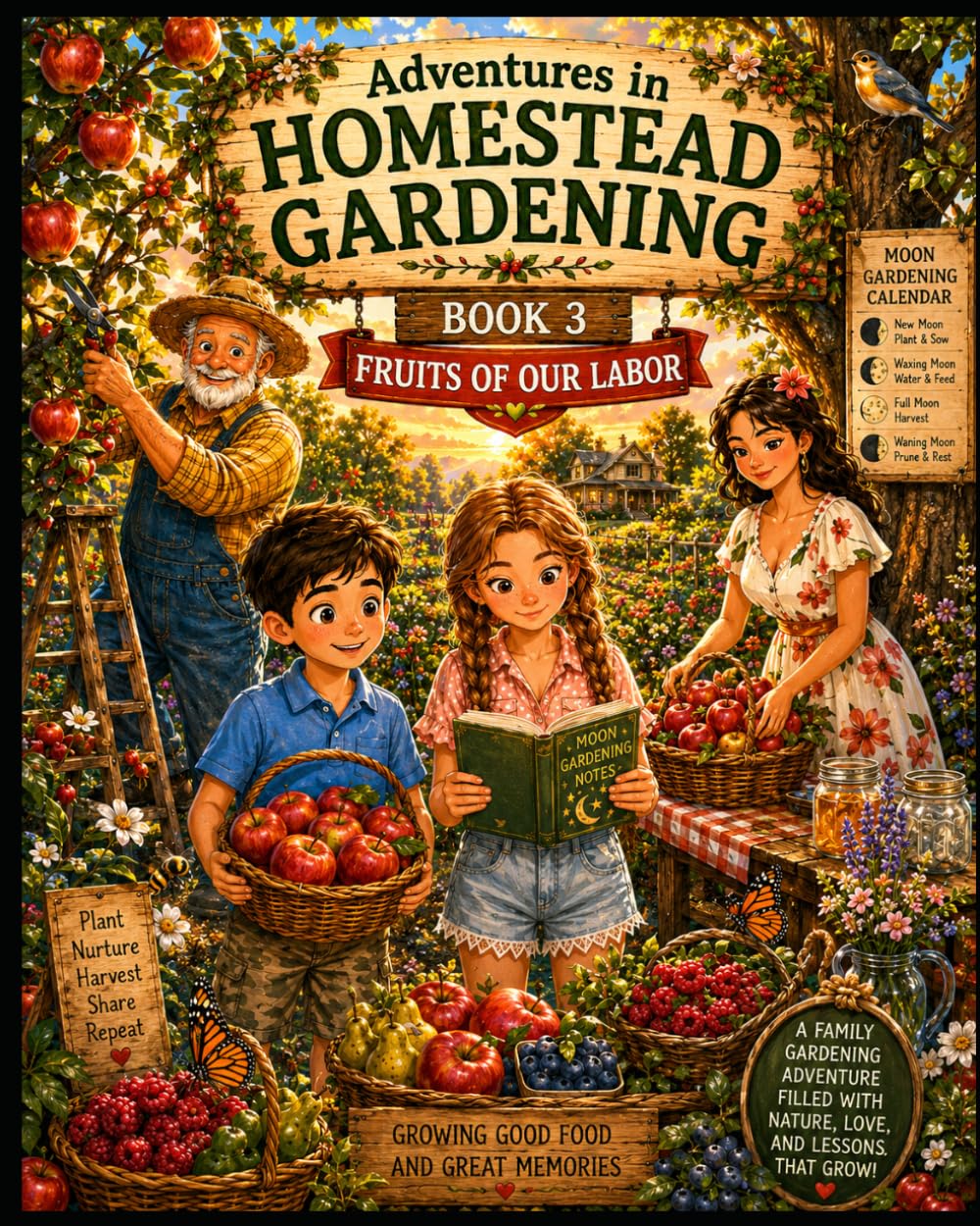 Fruits Of Our Labor: A Children’s Storybook Adventure About Compost, Worms, Soil, and Garden Helpers (Young Adventures in Homestead Gardening)