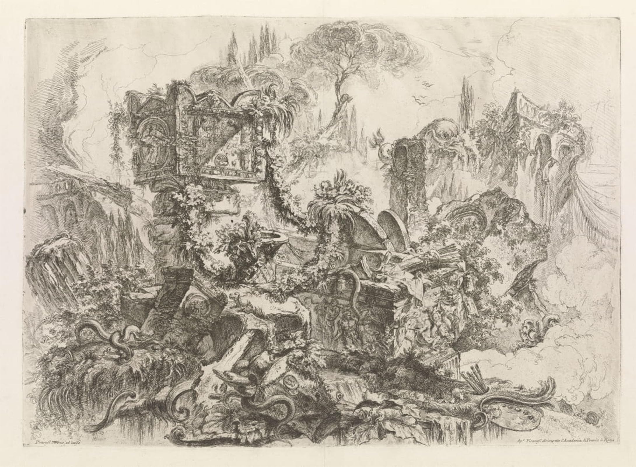 Peinture Poster Impression Tableaux Graffiti Art Mural Piranesi 60x90cm - 5