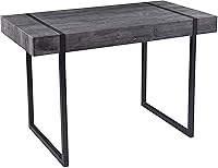 Vista 1 de SEI Furniture Harkriven - Escritorio para espacios pequeños, color negro