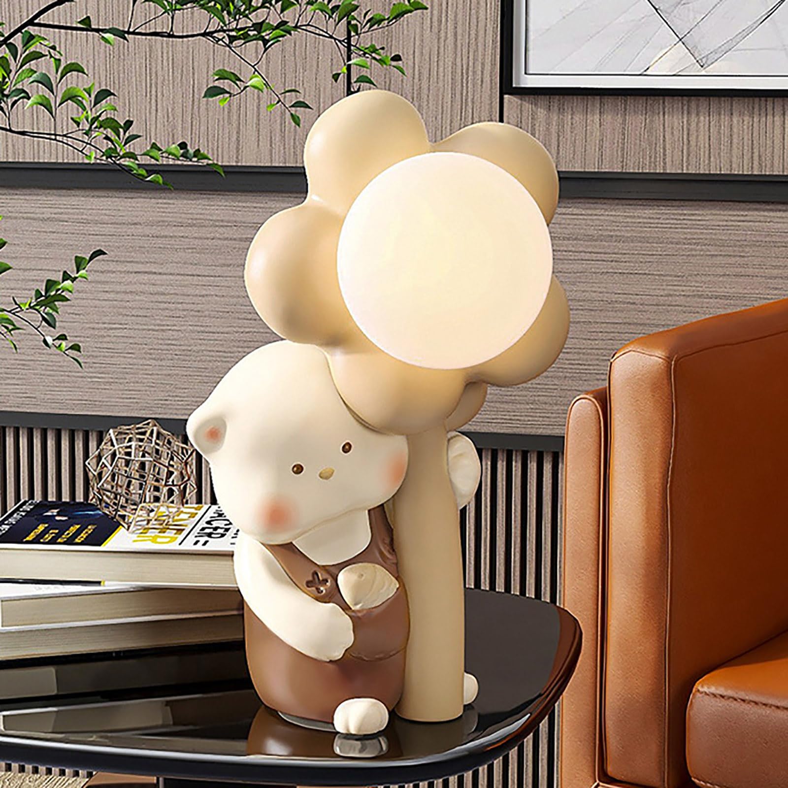 Dziecięca lampka nocna LED z wtyczką USB Nowoczesna zwierzęca lampka nocna z kablem Śliczna lampka nocna dla dzieci chłopców dziewczynek prezent 3000K Ciepłe światło do dekoracji sypialni salonu