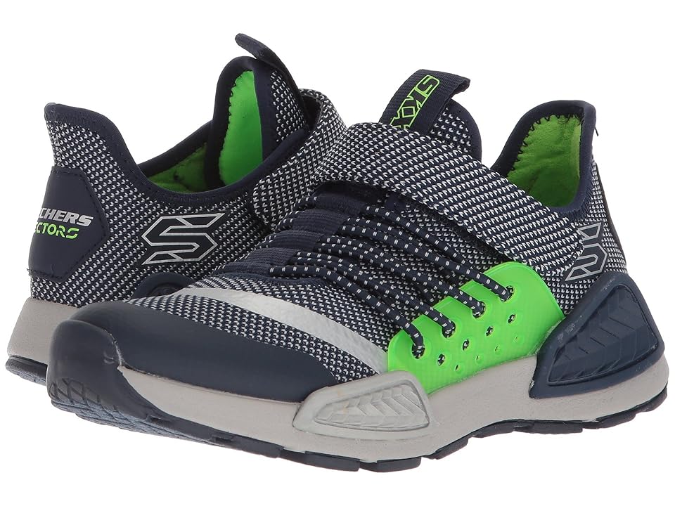 

SKECHERS KIDS Kinectors 97675L (Little Kid/Big Kid) (Navy/White) Boy's Shoes