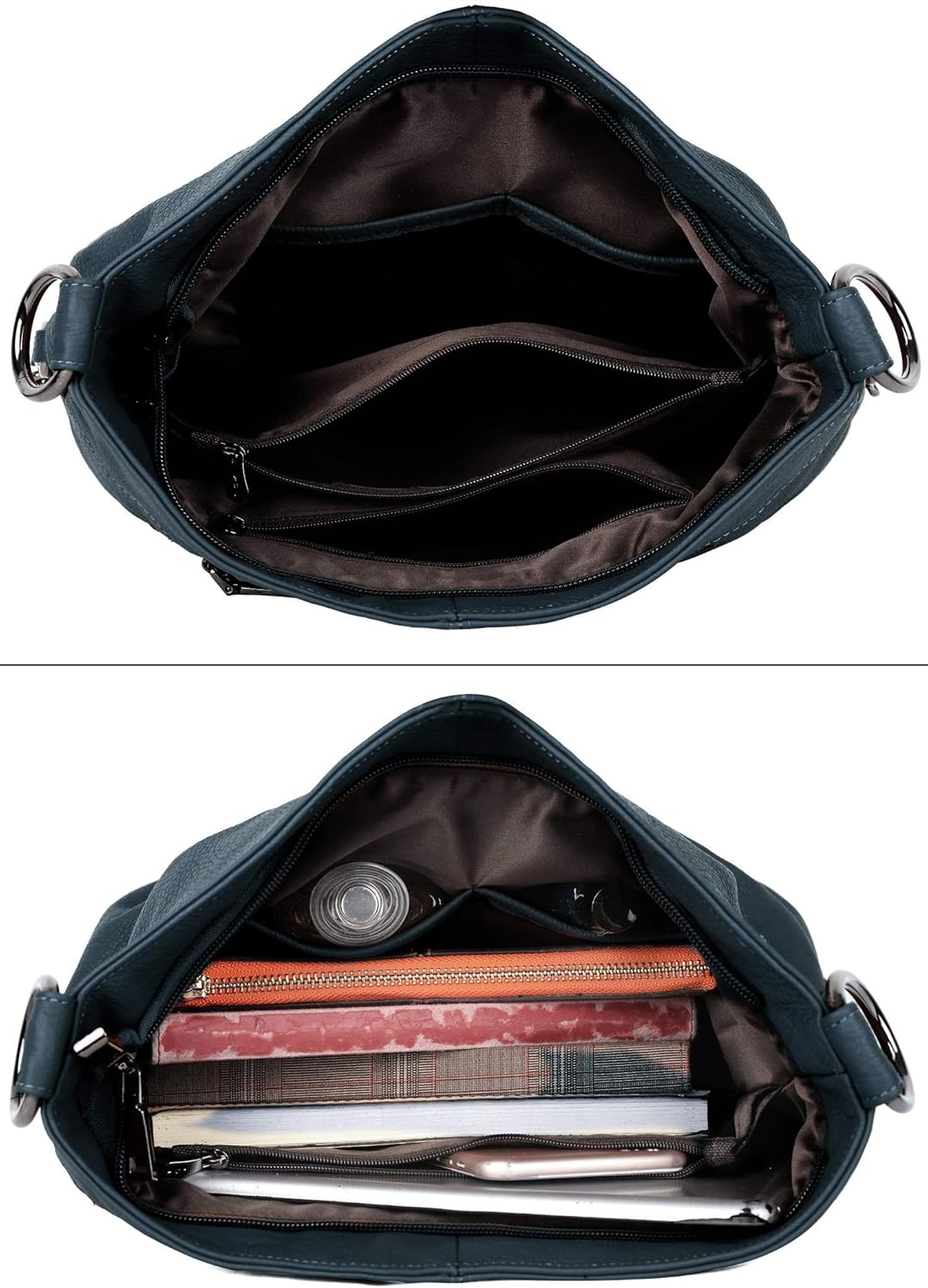 YALUXE Genuine Leather Shoulder Bags Stylish Hobo Handbags Purses Crossbody Bags for Women | Genuine Leather, Stylish - Image 4