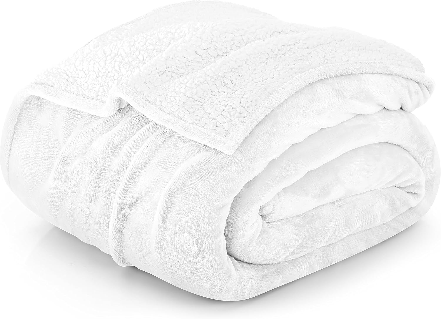 Utopia Bedding Sherpa Blanket Twin Size [White, 90x66
