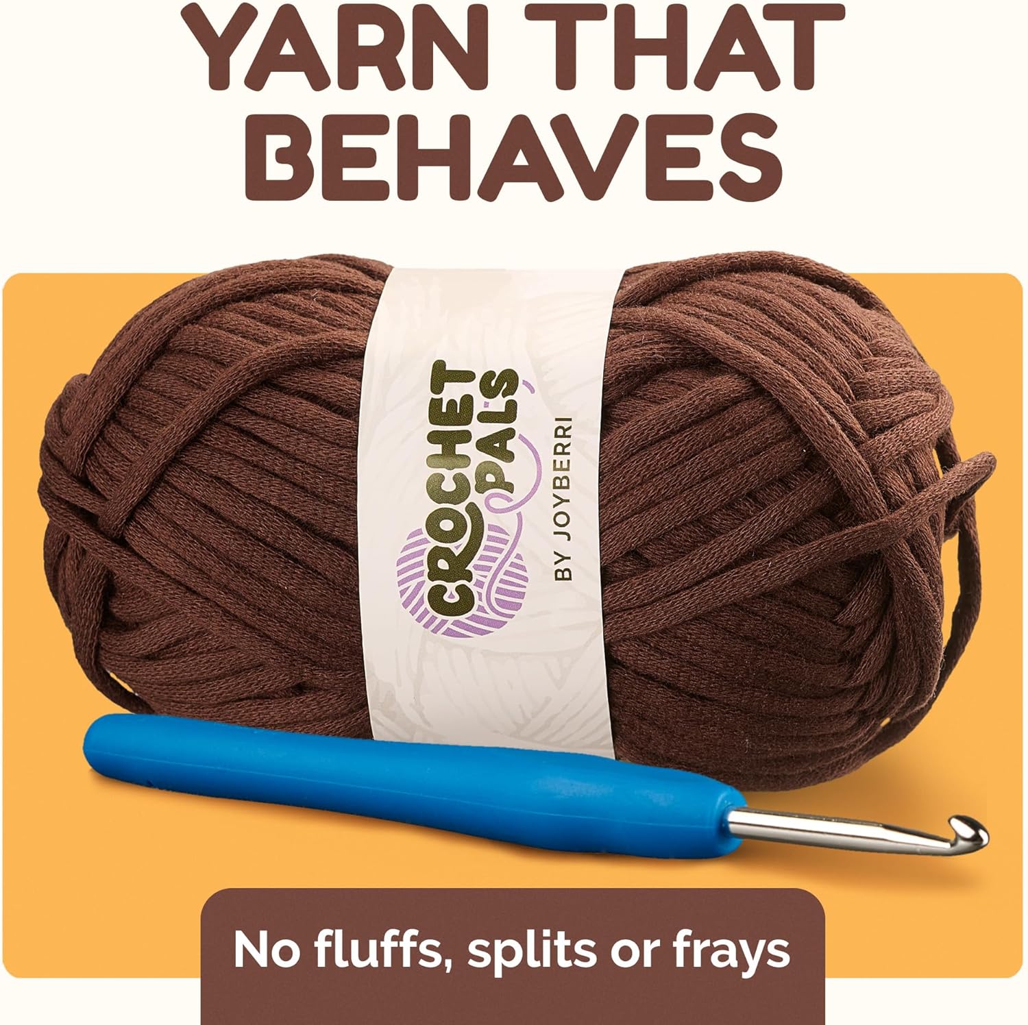 JOYBERRI Crochet Kit for Beginners - Beginner Crochet Kit for Adults - Learn to Make Amigurumi Animals with Step by Step Videos - All Materials Included