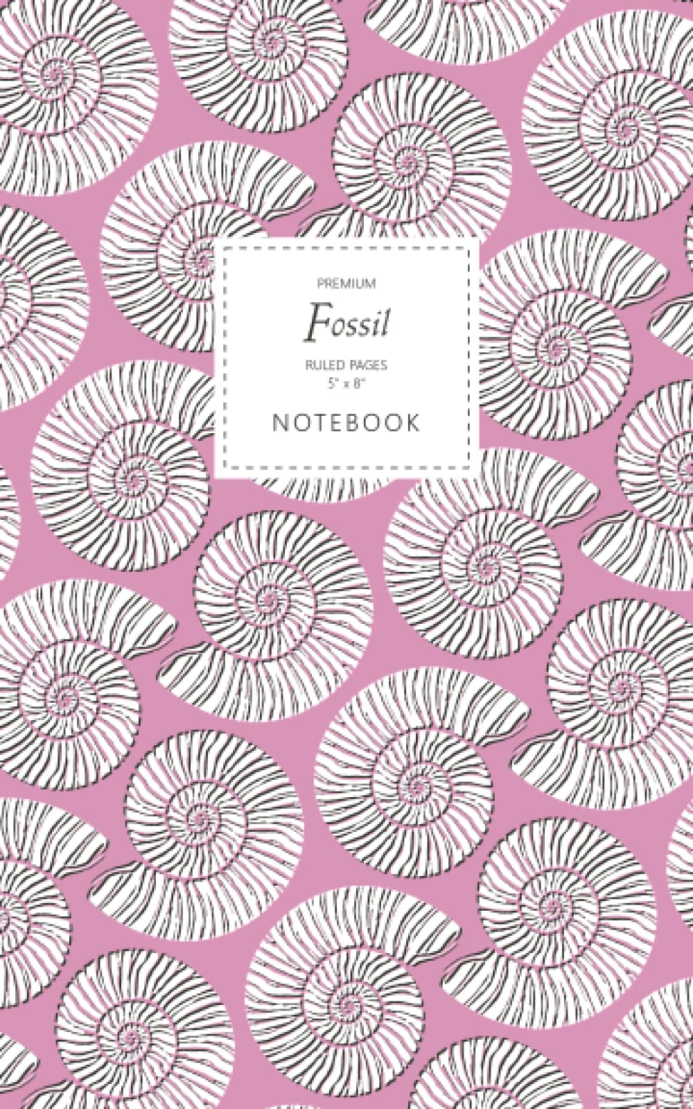 Fossil Notebook - Ruled Pages - 5x8 - Premium (Flamingo Pink)