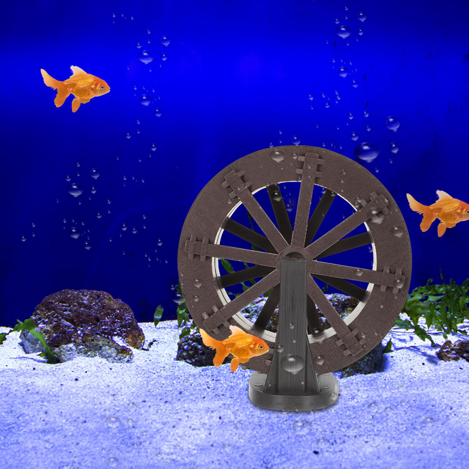 Lot De 2 Roues à Eau Décoratives Yardwe – Pour Fontaine, Aquarium Ou Décoration DIY, 13,5 X 13,5 Cm