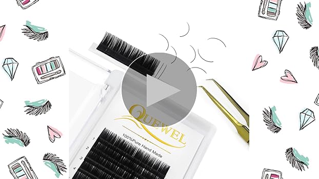 EQWEL ENGLISH 3 新品 Amazon.com: QUEWEL Eyelash Extension Supplies 0.03 C Curl