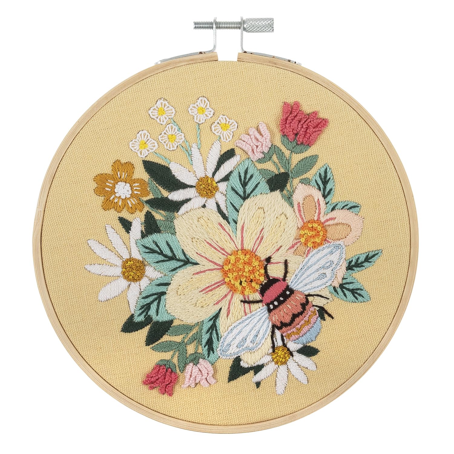 Trimits Embroidery Kit with Hoop - Buzzy Bee