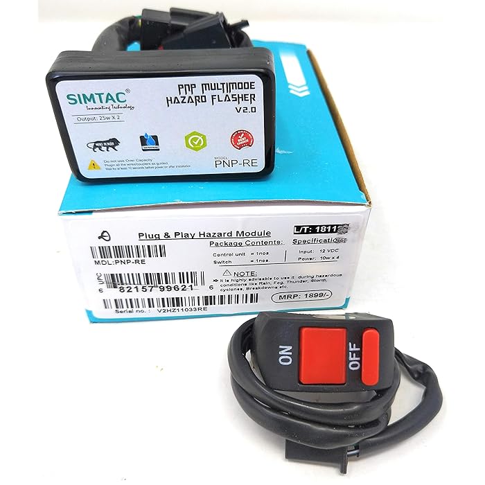 Buy SIMTAC Hazard Flasher Module for Royal Enfield,Interceptor, Classic.Electra,Thunderbird