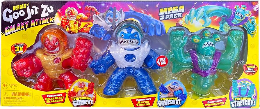 Amazon.co.jp: Heros of Goo Jit Zu Galaxy Attack Mega 3パック