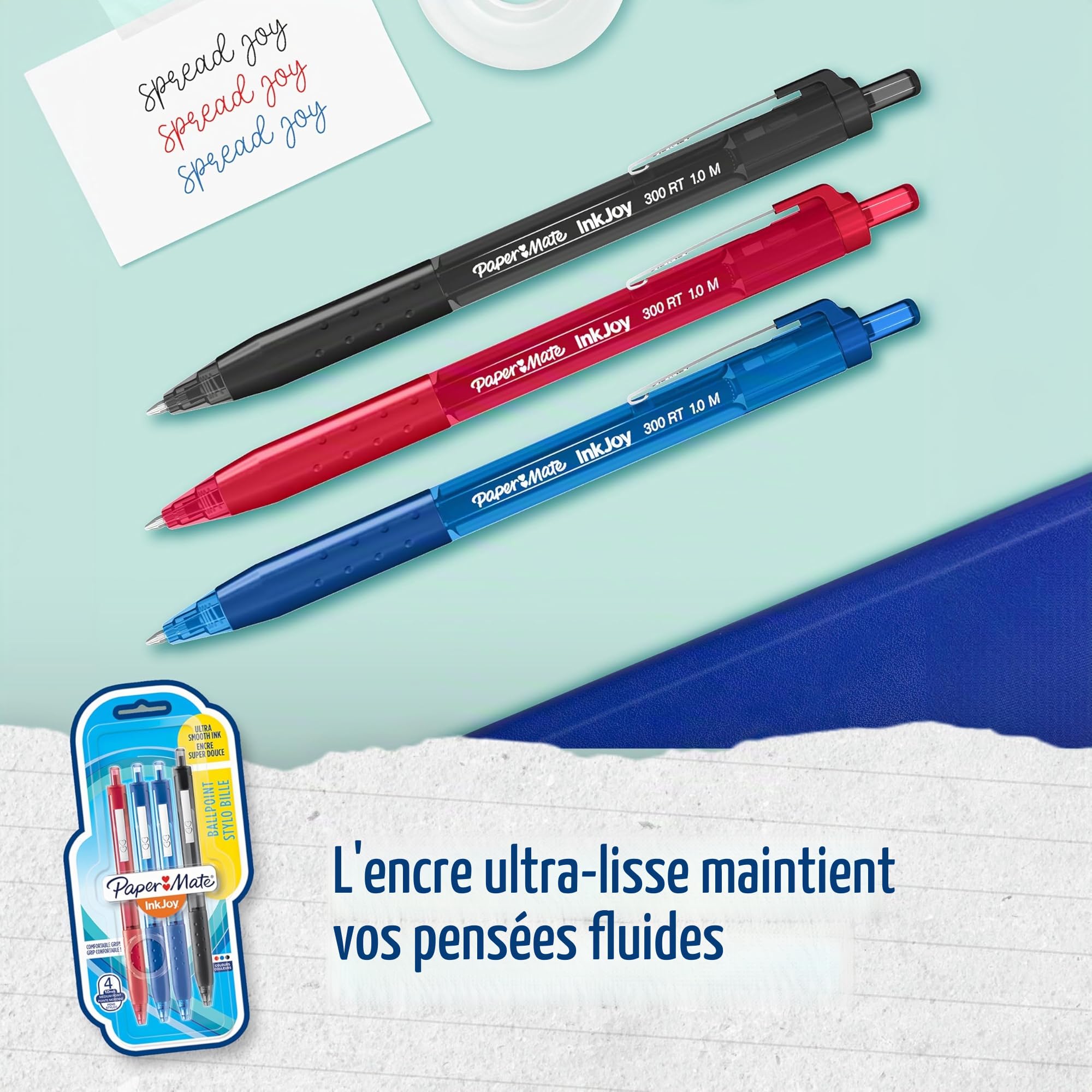 Paper Mate & Sharpie Lot de 26 stylos à billesurligneurscrayons mécaniques et ruban correcteur | Idéal pour l'école et le bureau