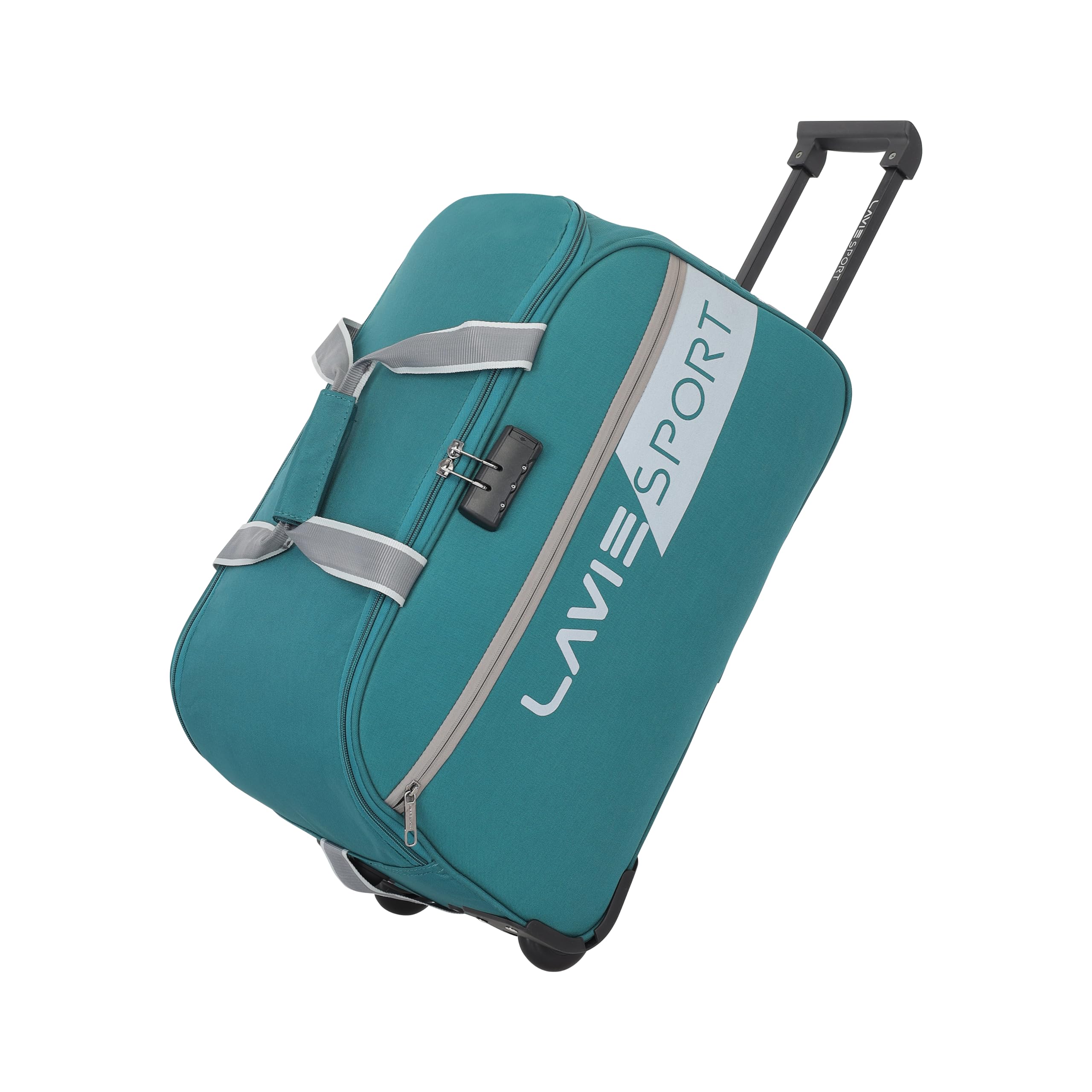 lavie sport Anti Theft Combi Lock Camelot Wheel Duffle Bag | Spacious Compartment | Duffle Bag | Build to Last Wheel and Trolley-picture-47