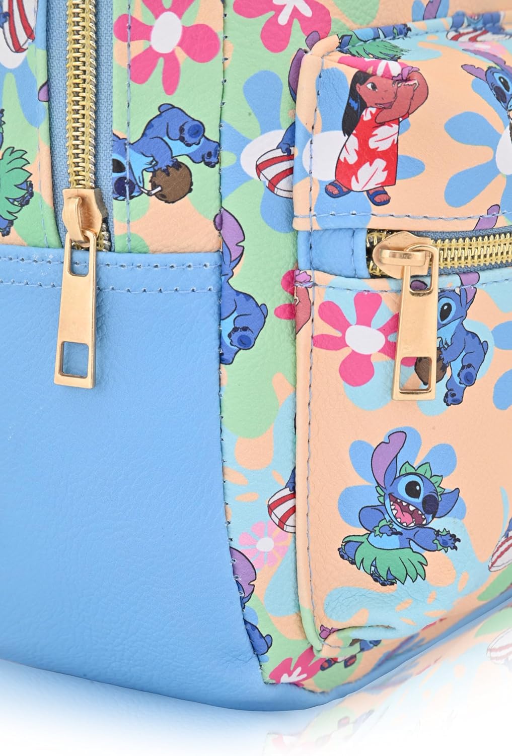 Disney Lilo and Stitch Backpack for Women, Men, Boys, Girls, Unisex | Cute PU Leather 10" Stitch Mini Backpack Purse Shoulder Purse | Stitch Bag and Stitch Accessories - Image 4