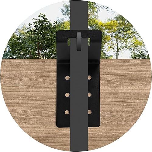 Miniatura 3 de Paquete de 8 soportes para poste en T de 3 pulgadas para letreros o cercas