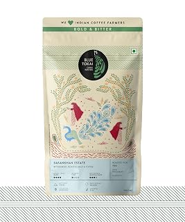 Blue Tokai Coffee Roasters Basankhan Estate - Dark Roast | Whole Beans 500g | 100% Arabica Beanss | Specialty Coffee | Freshly Roasted Coffee Beans