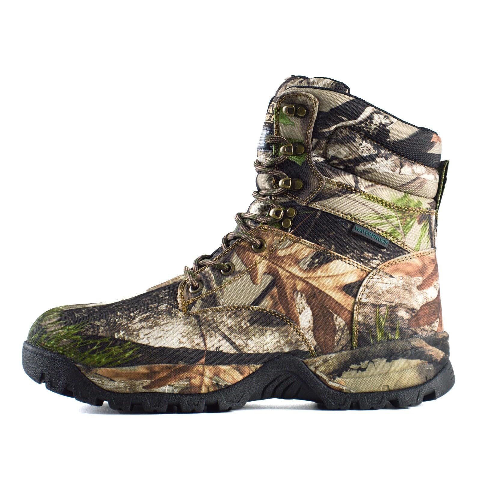 R RUNFUN Men's Waterproof Hunting Boots Lightweight Hiking Boot Insulated Work Boots, 7