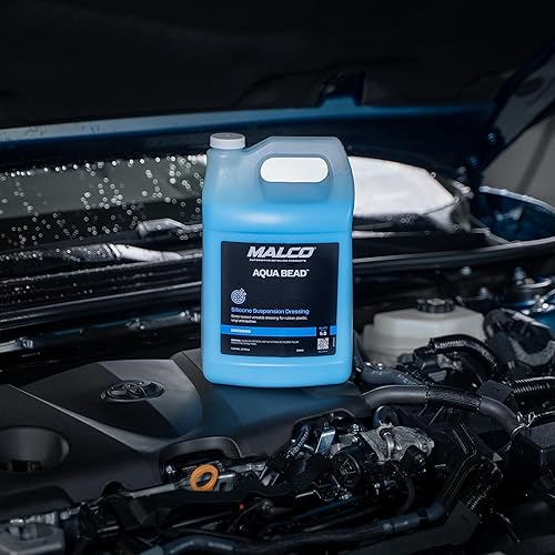 Miniatura 6 de Malco Aqua Bead Water Based Dressing - Non-Greasy Interior and Exterior Dressing/Shines Car Tires, Rubber, Plastic and Trim/Concentrated Formula,