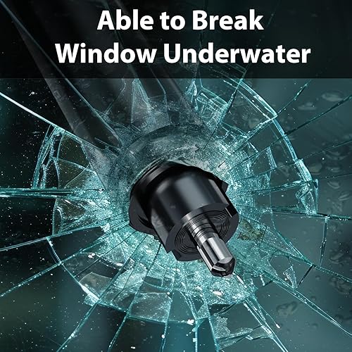 Miniatura 7 de Paquete de 2 rompeventanas para automóvil, martillo seguro para automóvil, herramienta de escape de un segundo, cortador de cinturón de seguridad,