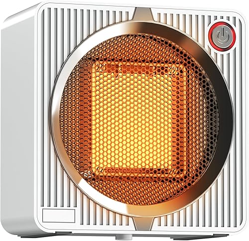 Calentador de espacio pequeño, calentadores eléctricos portátiles de bajo vatio para uso en interiores en el escritorio, calentador de escritorio de