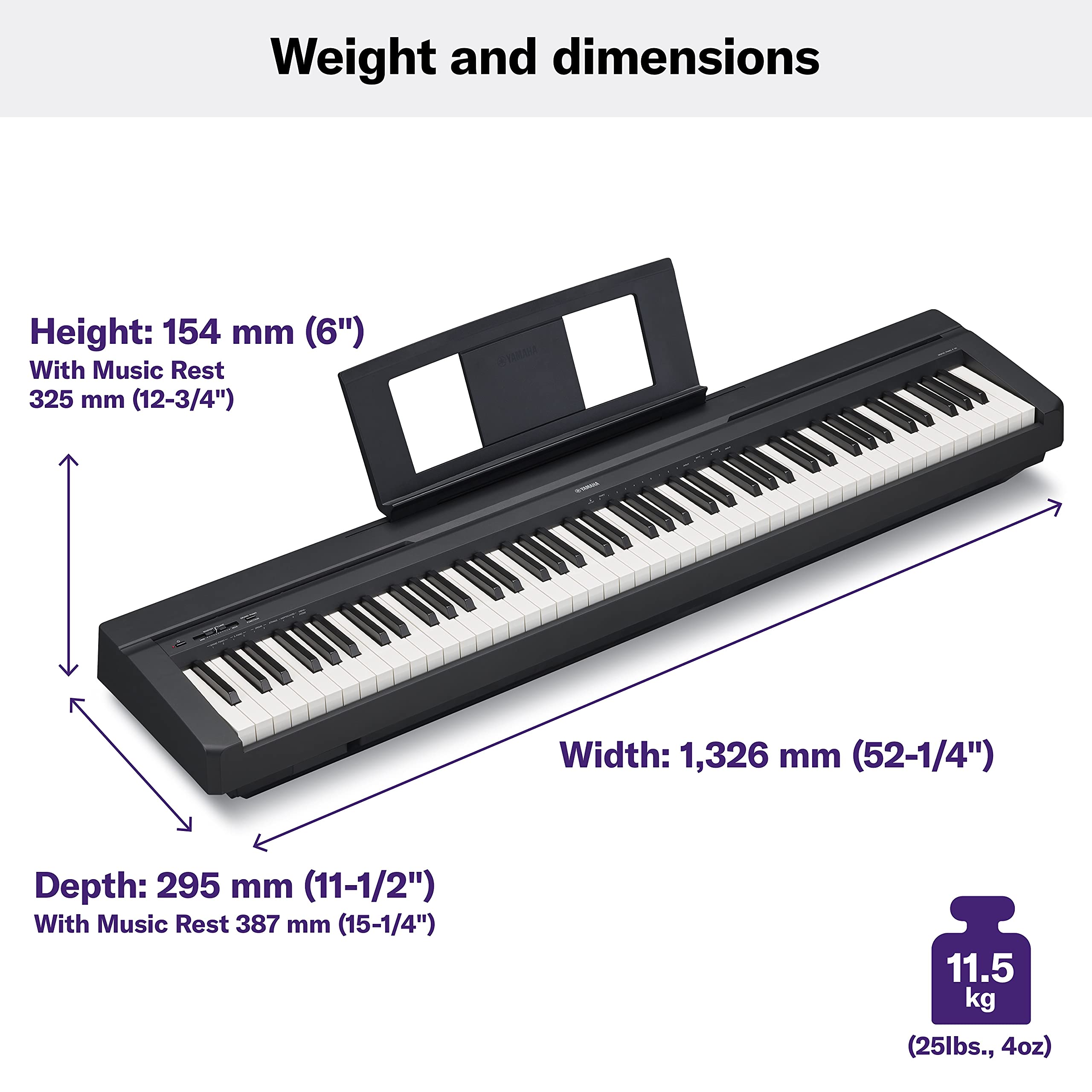 Yamaha デジタルピアノ P-45 88鍵 Amazon | Yamaha P45, 88-Key 