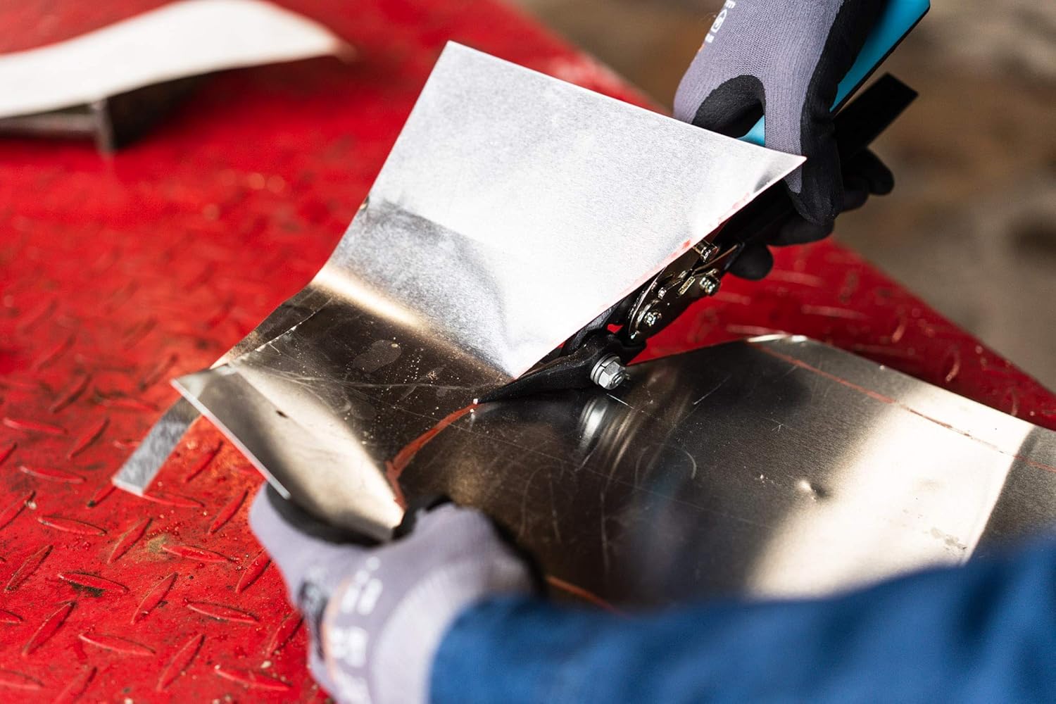 Hazet 1961R-2 Right Cut Offset Sheet Metal Profile Snips, 10.24"