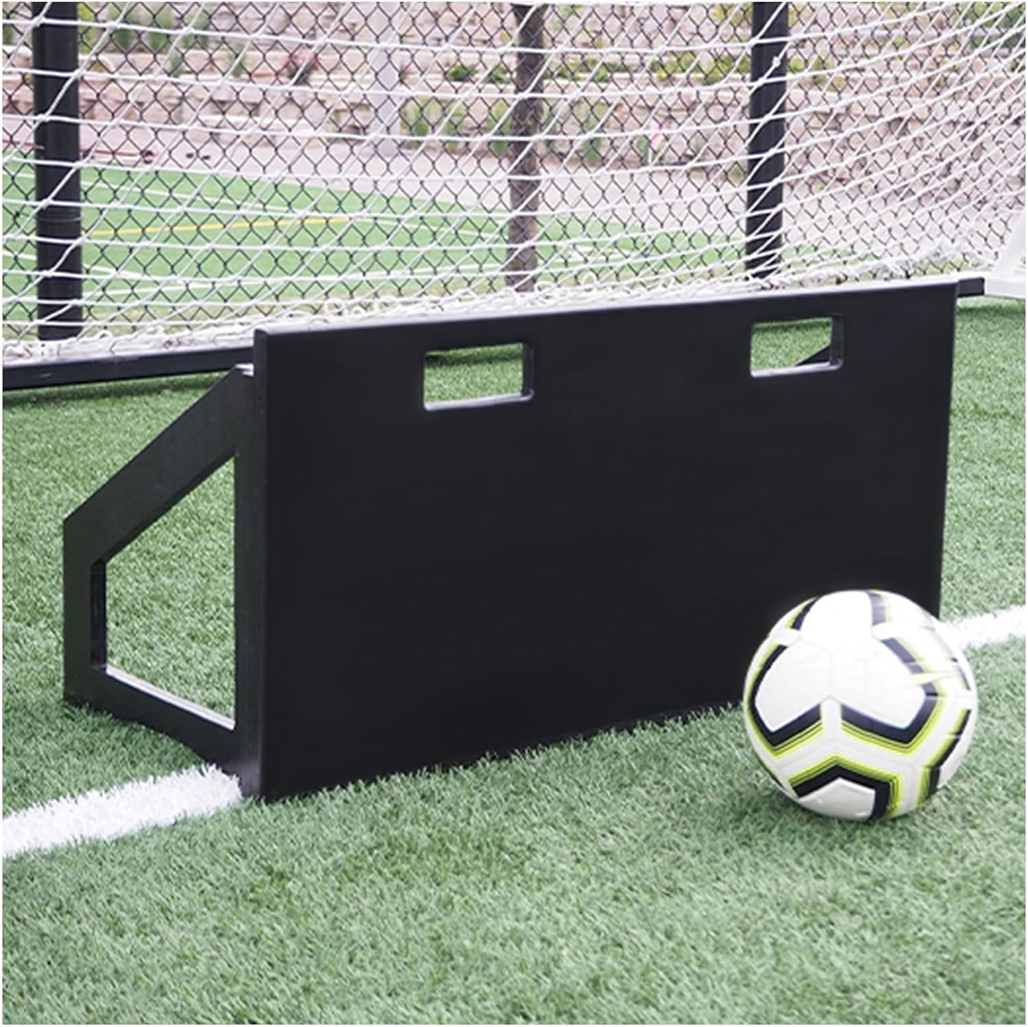 Station Football Rebound Board,Soccer Training Equipment,Impact Resistant Soccer Training Wall,Adjustable Angle,for Passing and Control Skills Training