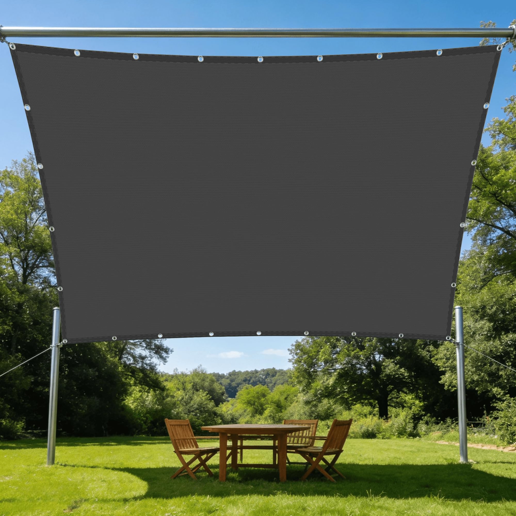 Toile d'ombrage rectangulaire 200 x 600 protégez votre patio du soleil sans étouffer dehors