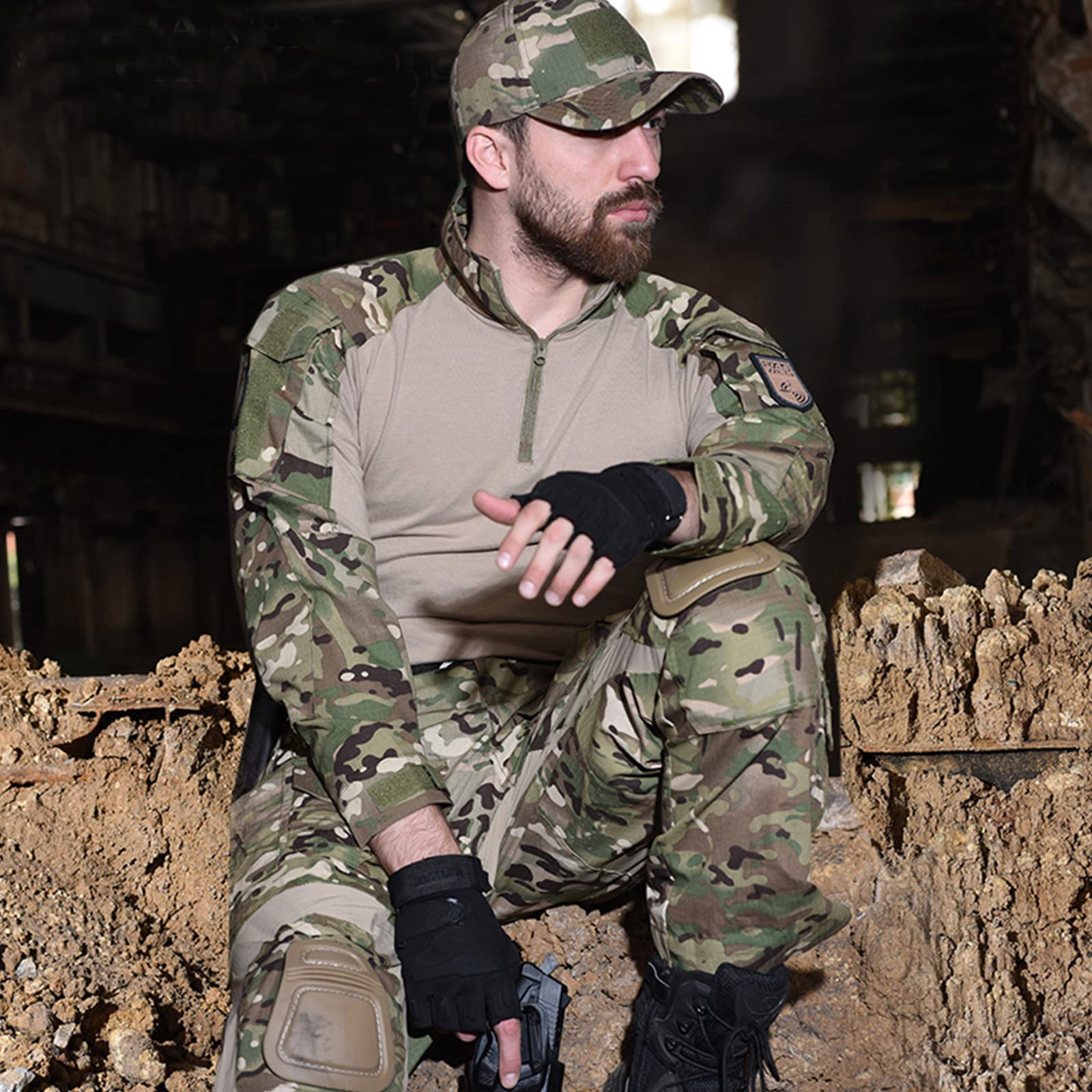 Chaqueta táctica uniforme militar ropa de caza paintball traje de combate hombre camisa pantalones almohadilla Acu Airsoft