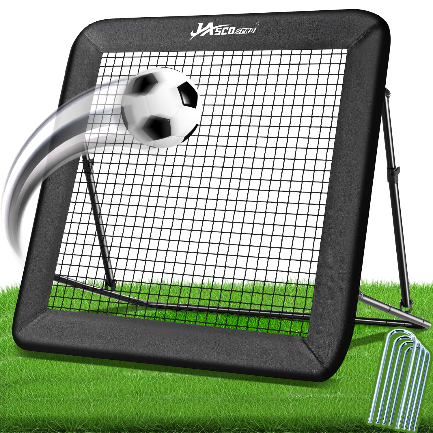 JASCOPRO Filet de Rebond de Football, Cible de Rebond de But de Football, équipement d'entraînement Portable