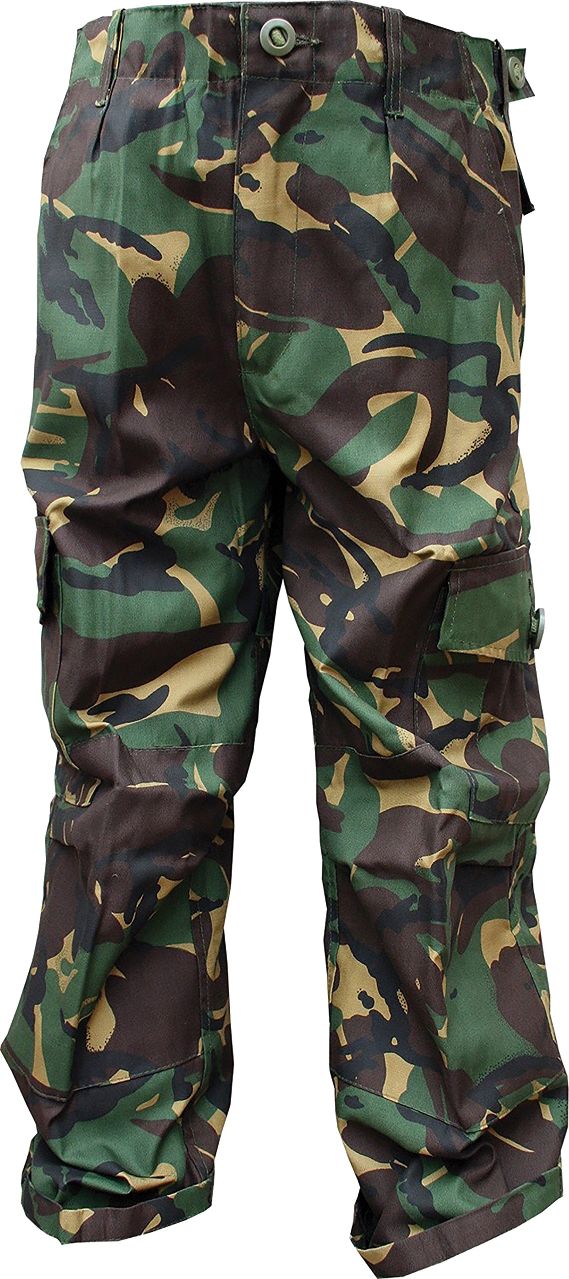 Contact Left Limited Woodland Dpm Camouflage Kids Army Dpm Camo Camouflage Combat Trousers (11-12 Years)