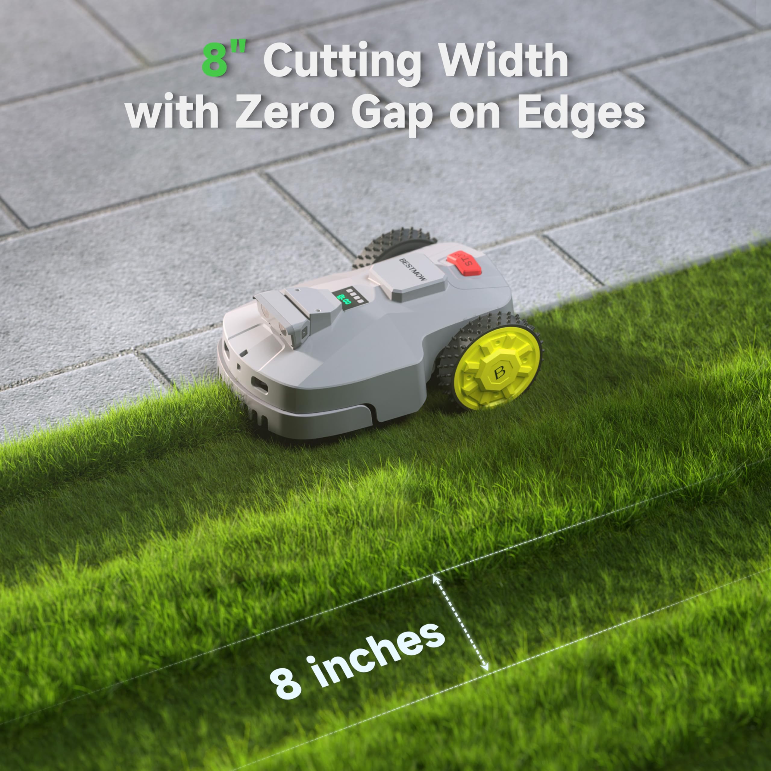 BESTMOW Robot Lawn Mower - 1.5 Acre, App Control -5