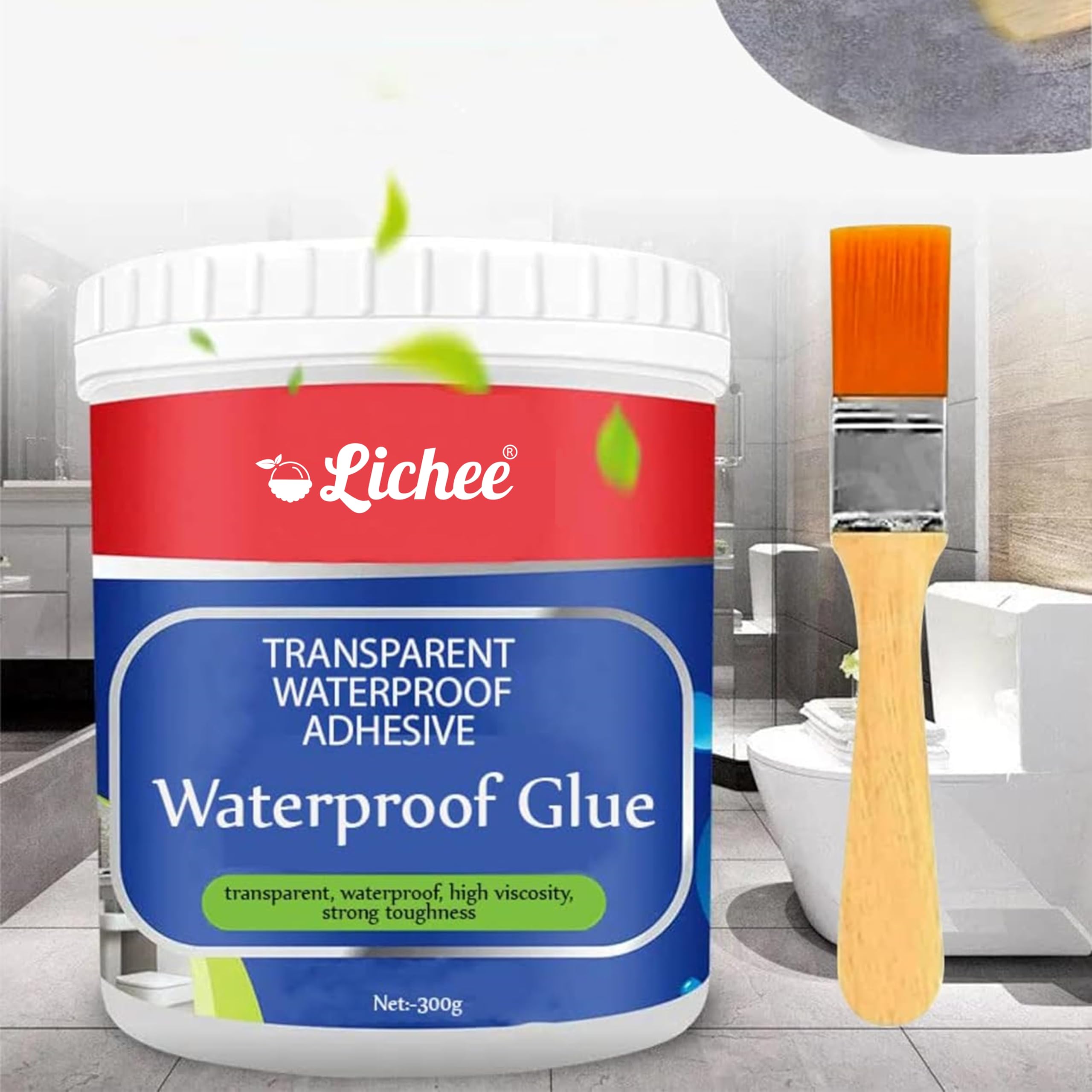 Lichee Crack Seal Glue 300gm with Brush Transparent Waterproof Glue for Roof Leakage Crack Seal Agent Roof Water Leakage Solution Transparent Waterproofing Glue for Pipe Wall Tiles (TRANSPARENT-300GM) (B0CZS161YP) Amazon Price History, Amazon Price Tracker