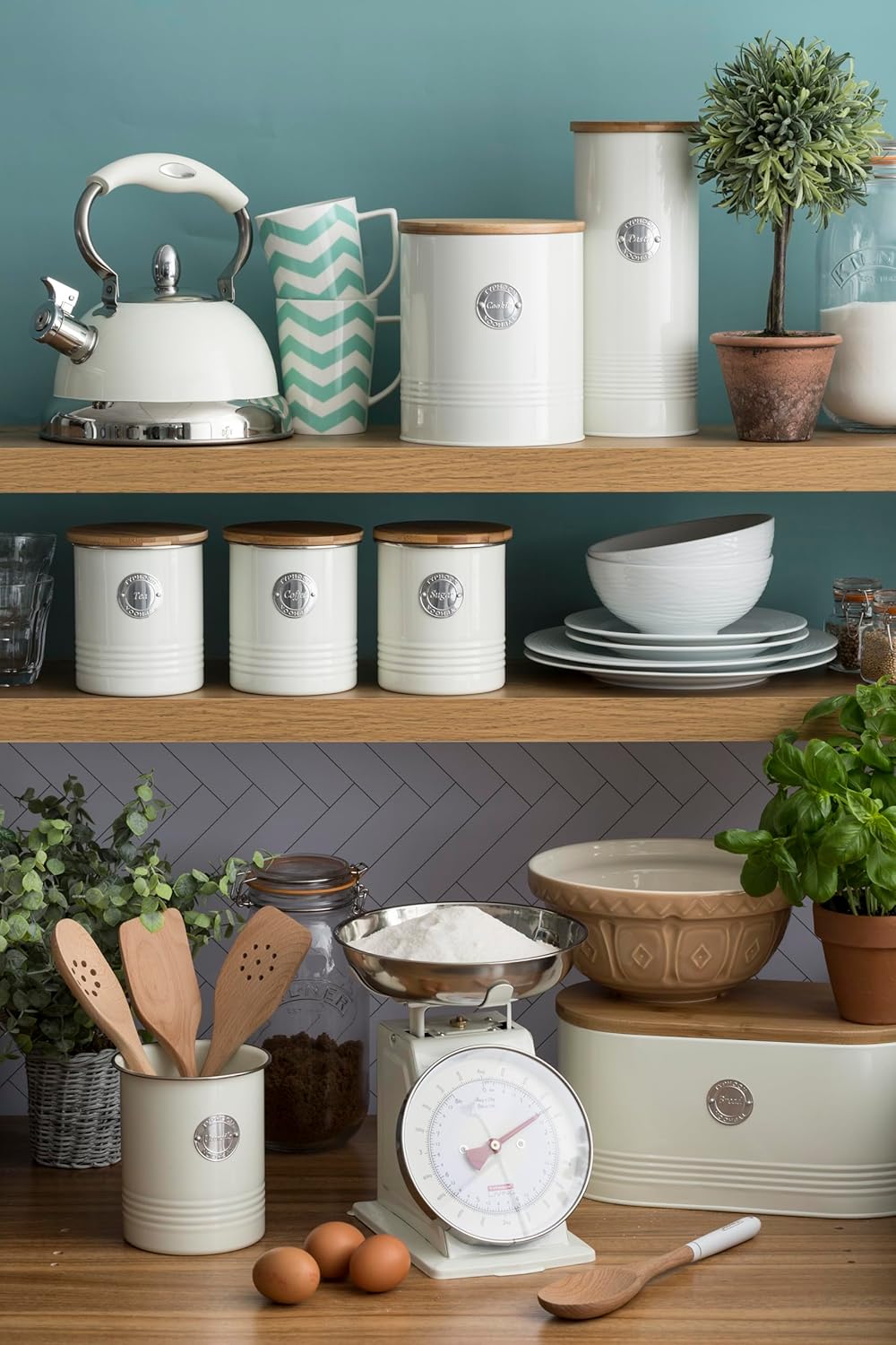 Typhoon Living Collection | 13.4" Bread Bin - Cream