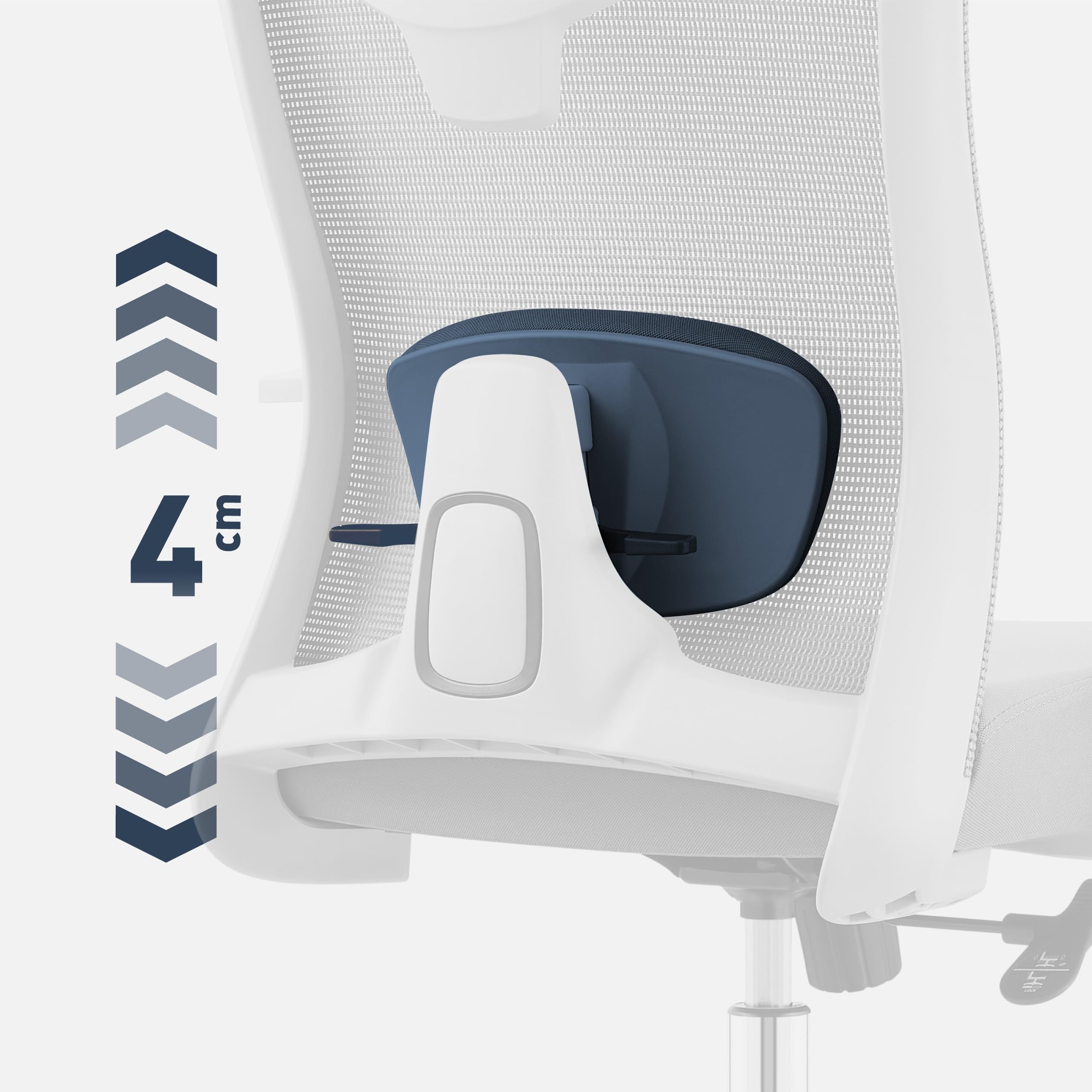 MARK ADLER Manager 2.6 ergonomiczne krzesło biurowe – krzesło biurowe – krzesło komputerowe z regulowanym podparciem lędźwiowym – krzesło obrotowe z funkcją przechylania – siatka – do 150 kg – szare