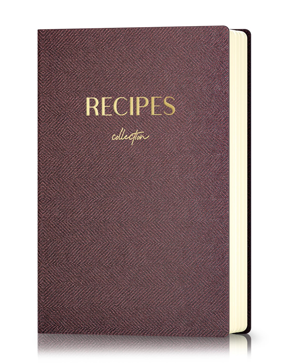 hi!SCI Blank Recipe Book to Write in Your Own Recipes, Large Recipe Notebook with 192 Pages, 7" x 10" Hardcover Recipe Journal for Family Cooking