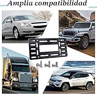 Vista 8 de Soporte para placa de matrícula, soporte frontal para matrícula, sin taladro, soporte de placa frontal sin taladro, soportes para placas