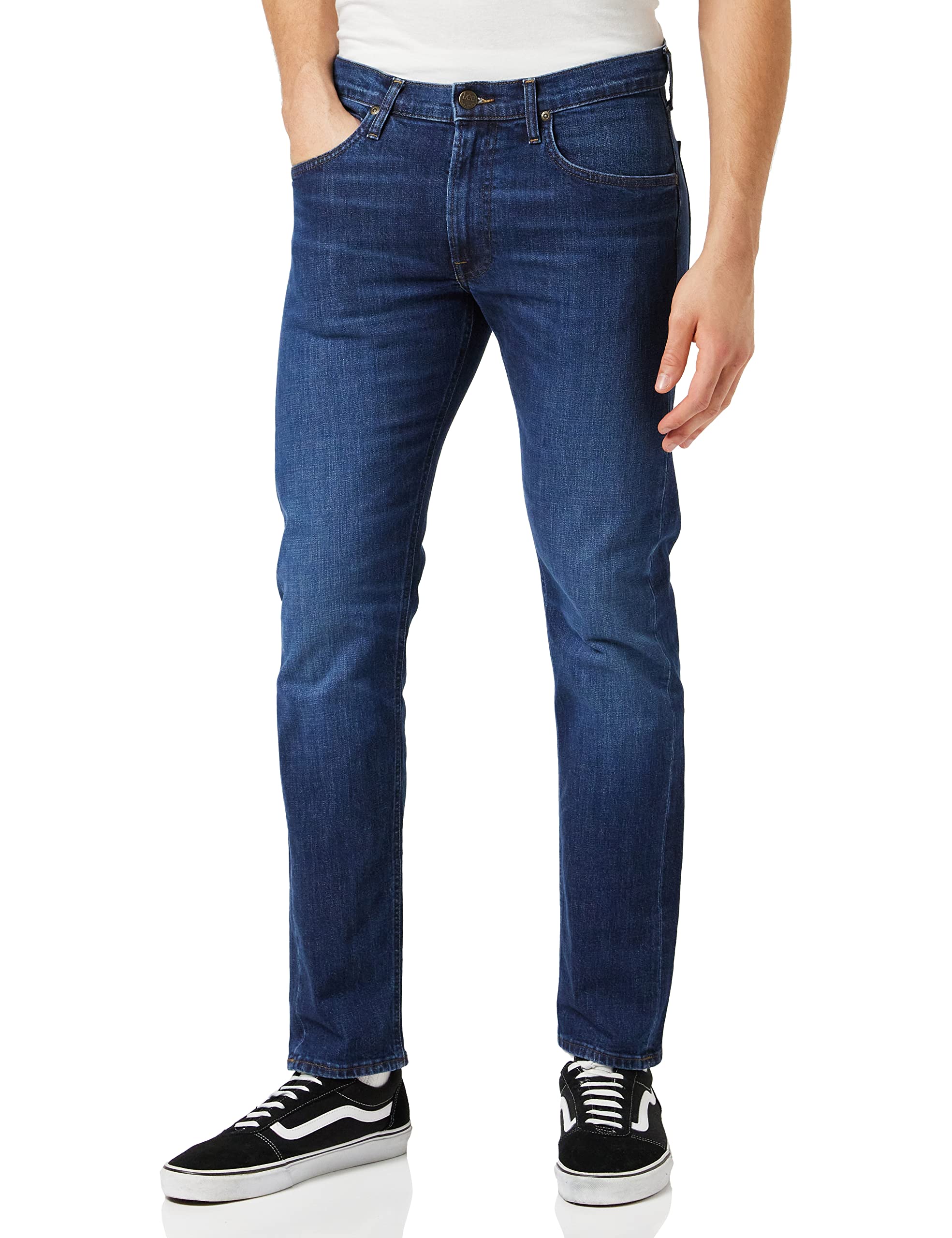 Lee Men’s Jeans Daren Zip Fly, Regular Straight Fit, Straight Leg