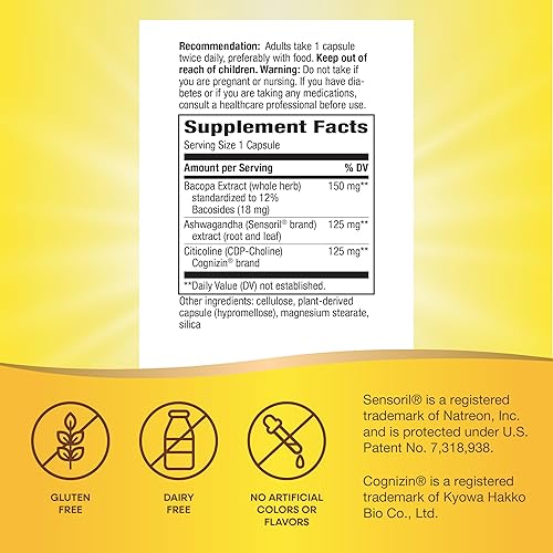 Miniatura 4 de Nature's Way Rendimiento cognitivo de pensamiento claro*, Ashwagandha, reduce el estrés y apoya el rendimiento cognitivo*, 40 cápsulas