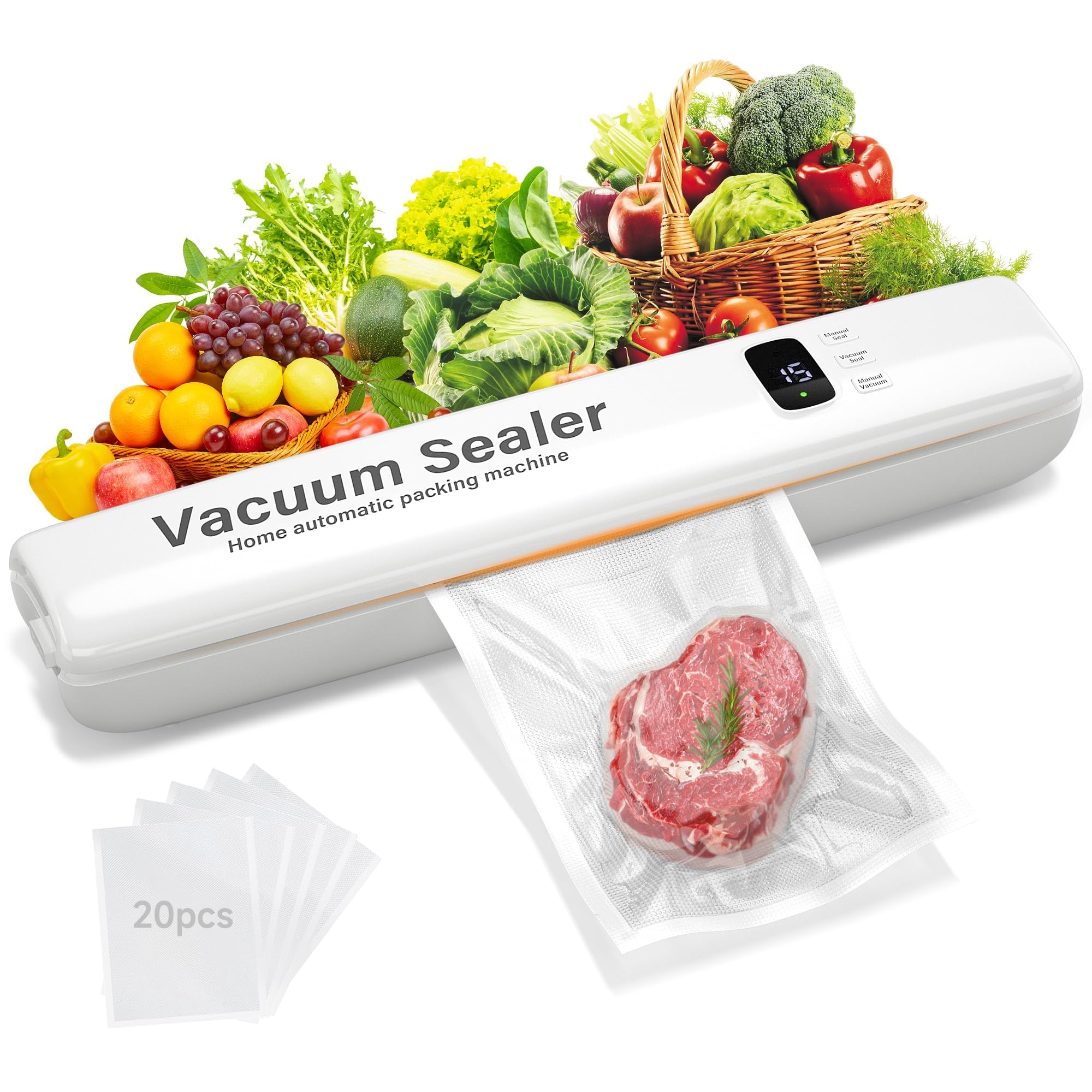 Amazon.com: Multi-Functional Vacuum Sealer, Automatic Food Sealer