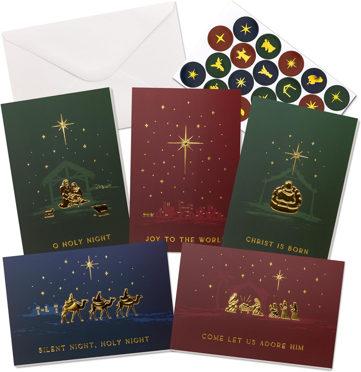 ZICOTO Beautiful Christmas Cards Set of 20 with Religious
