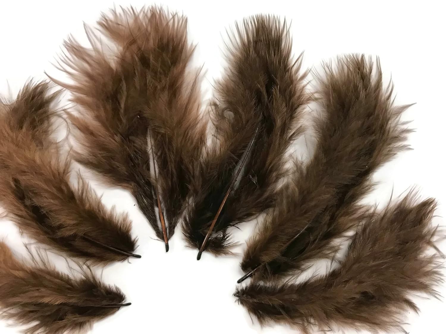 1/4 Lb. - Brown Turkey Marabou Short Down Fluffy Loose Wholesale Feathers (Bulk) Fan Doll Fishing Craft Supply | Moonlight Feather