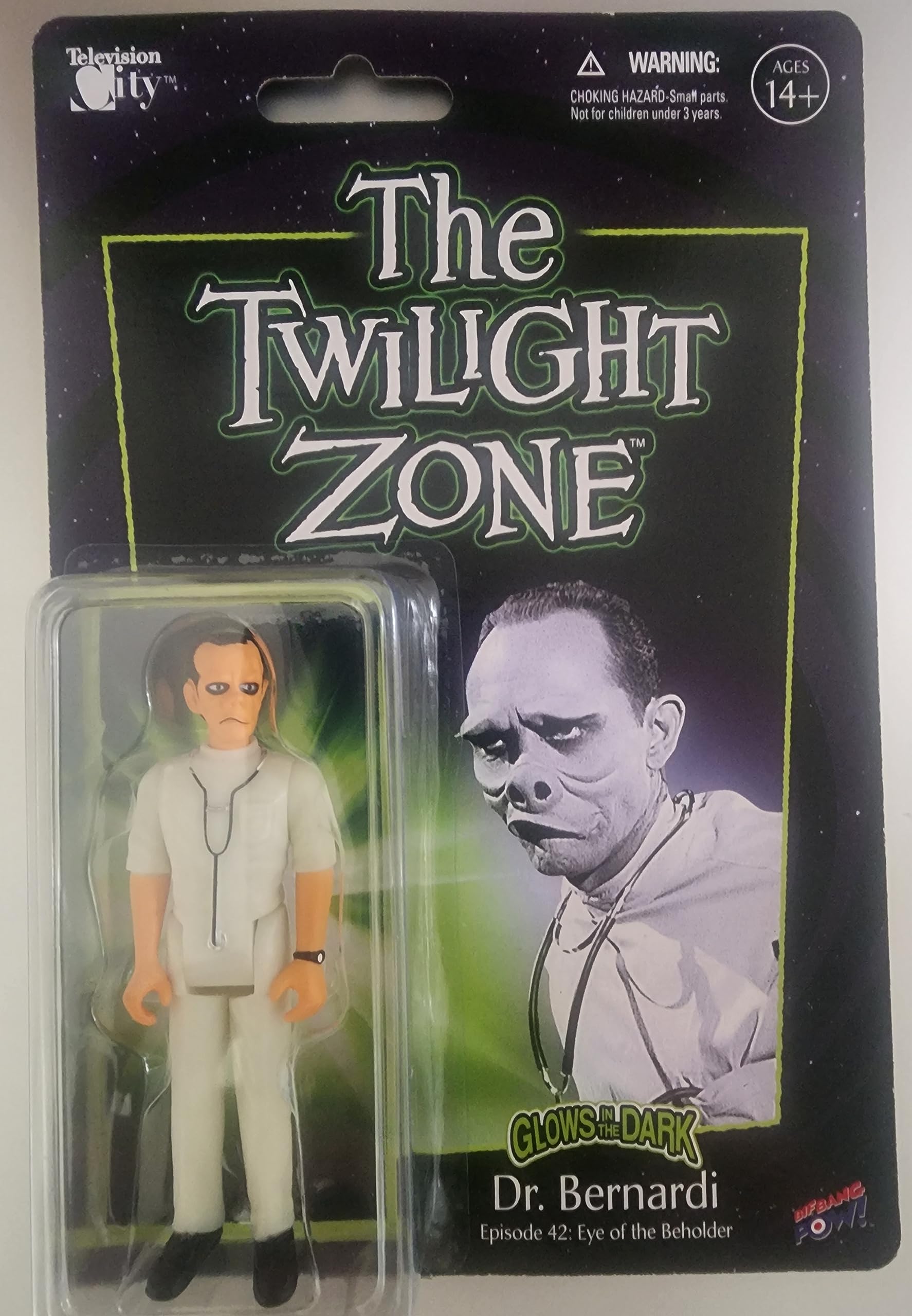 Amazon.com: Twilight Zone Dr. Bernardi 3-3/4 inch Glow-in-The-Dark