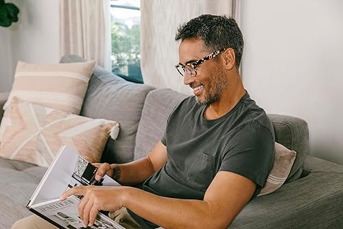 Miniatura 6 de Peepers by PeeperSpecs Kent - Gafas de lectura cuadradas con bloqueo de luz azul, Mármol negro