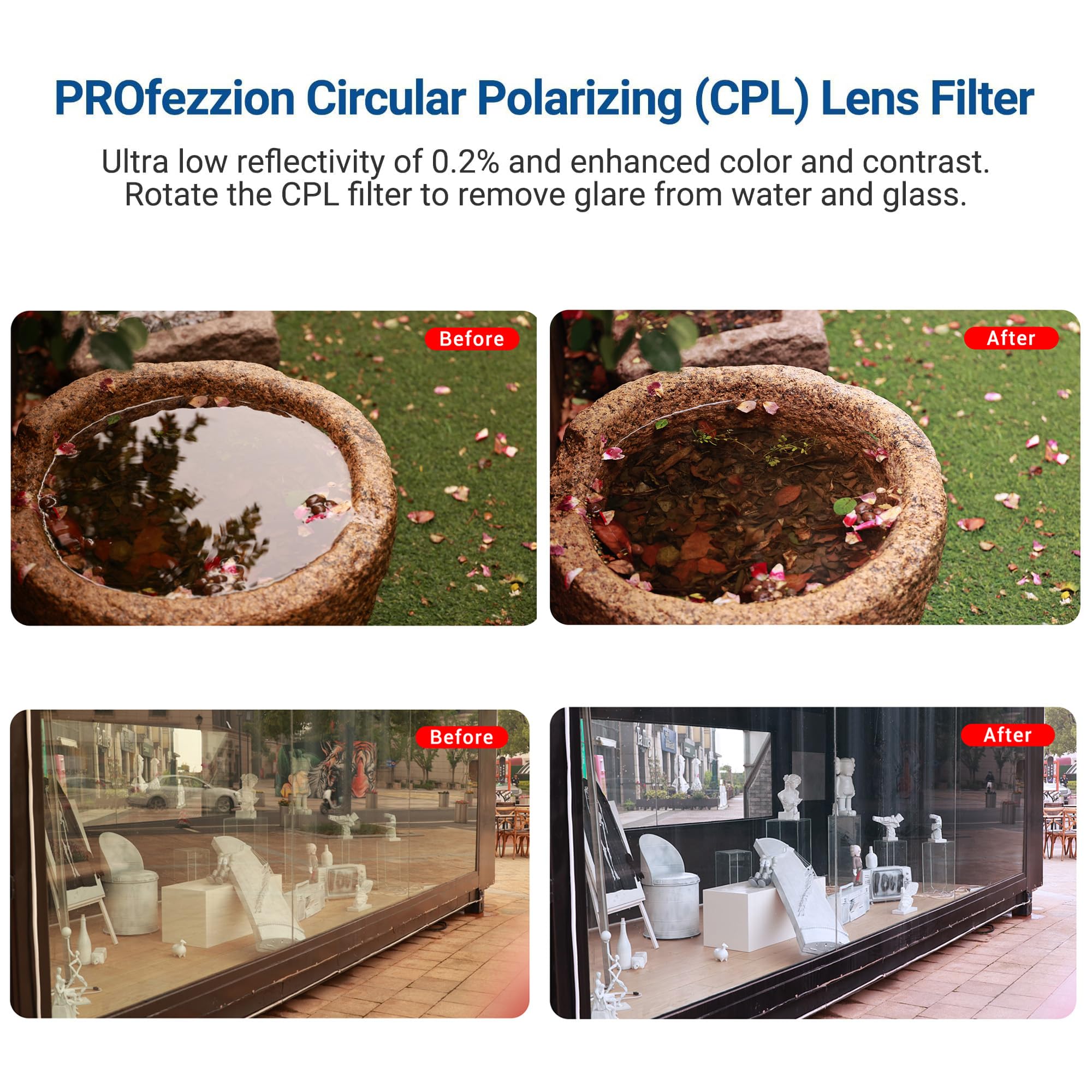 ポラライザー　レヨネックス　POLARISATOR Amazon.com : PROfezzion 52mm CPL Filter, Camera Lens Polarizing