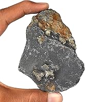 Vista 3 de GEMHUB Piedra preciosa de pirita dorada rara áspera suelta de 1300.55 quilates certificada, piedra suelta de pirita dorada para decoración del hogar