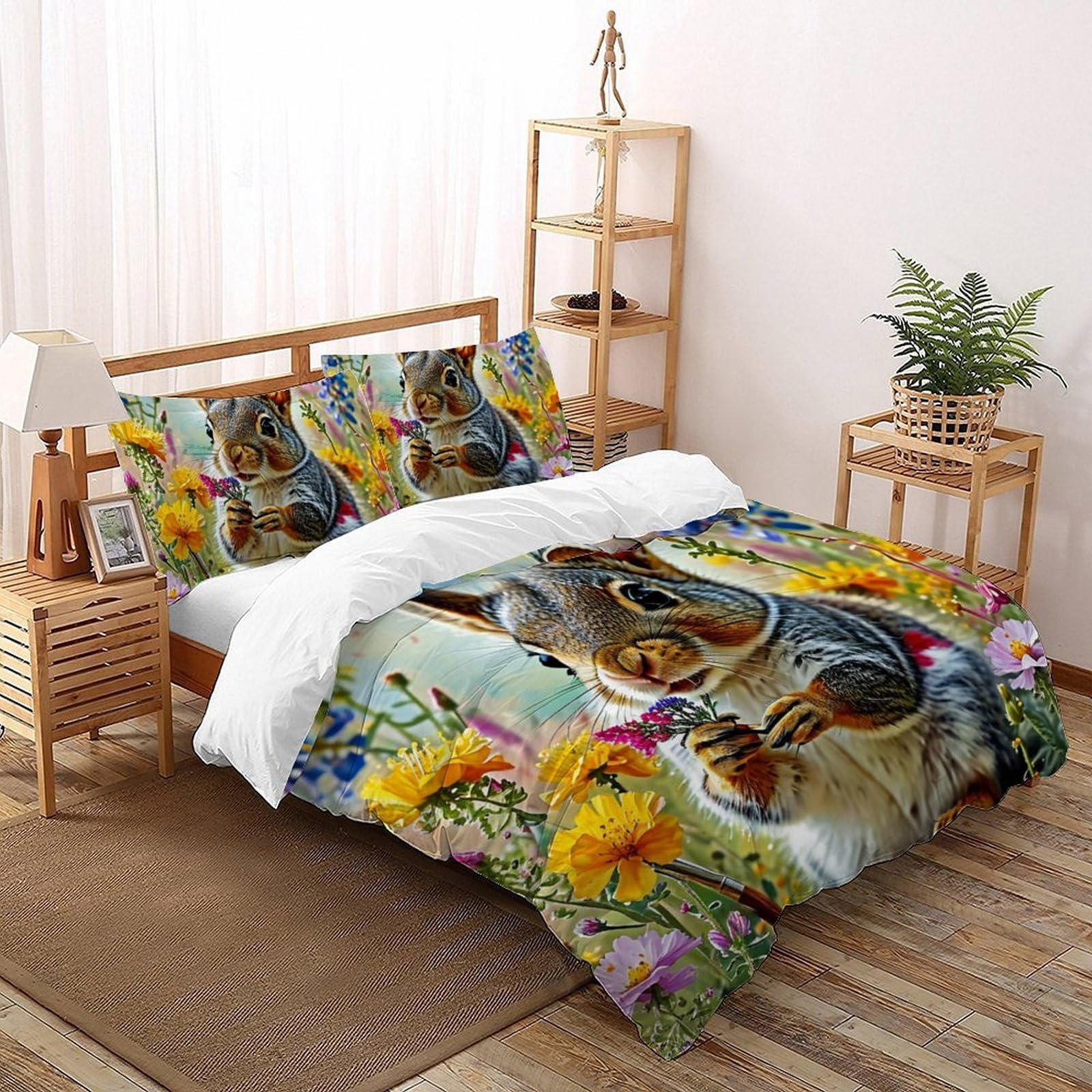 Housse de couette enfant 220x240 anti-plis douce pour lit king size de deux personnes