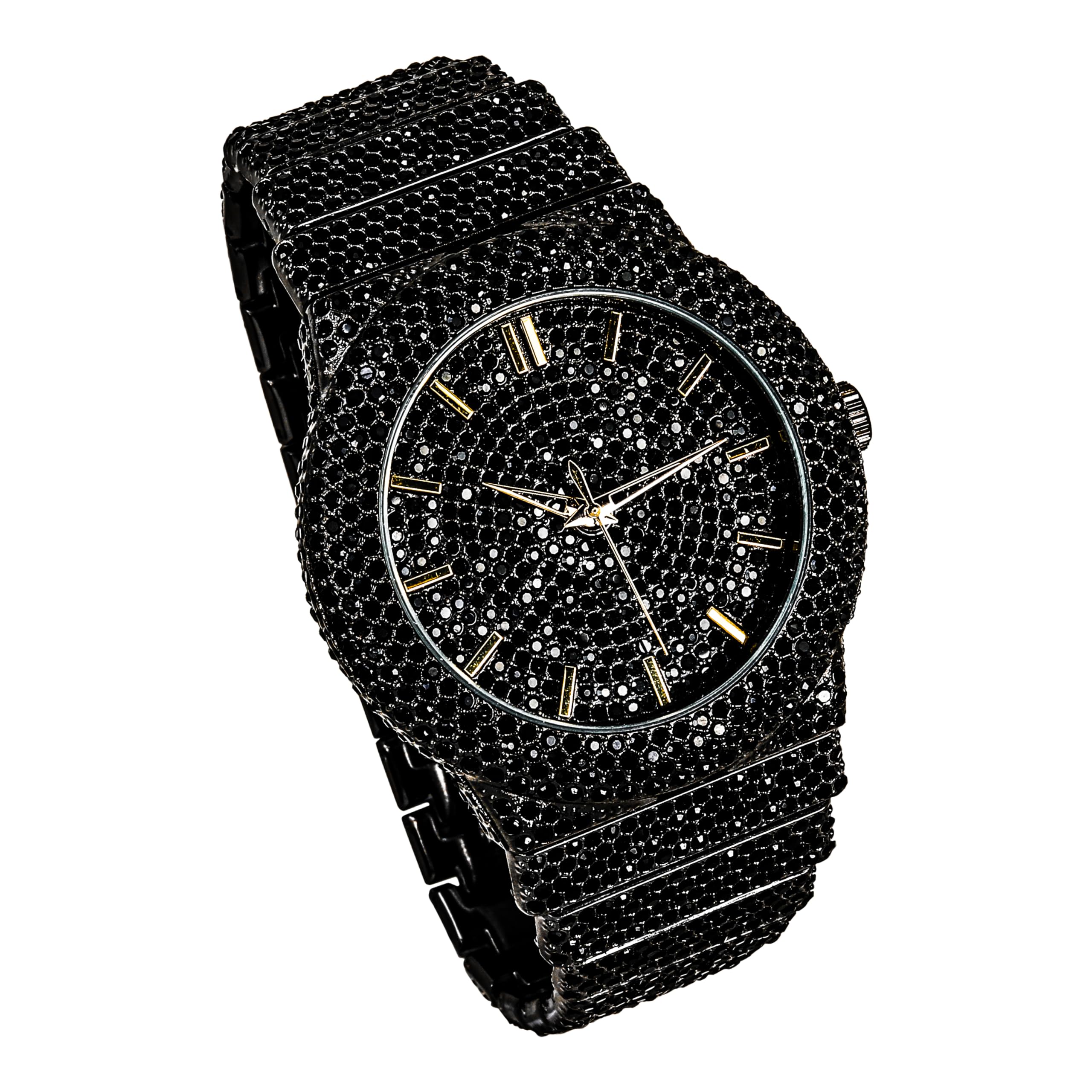 Ice Star Reloj de Diamante Totalmente Helado para Hombre, Caja de 46 mm