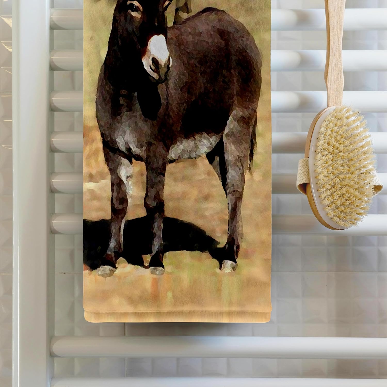 3dRose Miniature Donkey 22x30 Bath Hand Pool Towel